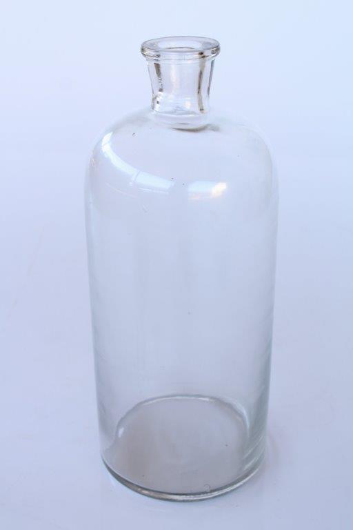 Large Clear Glass Herbal Vase